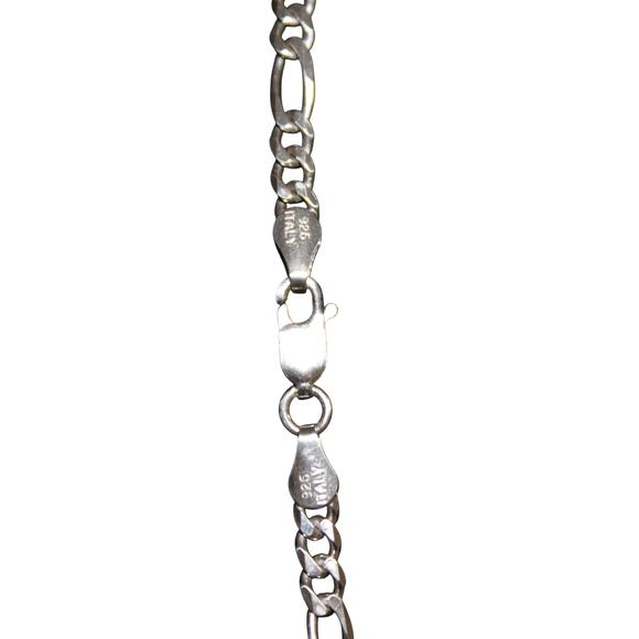 925 Sterling Silver Chain Necklace Made in Italy - Picture 8 of 8